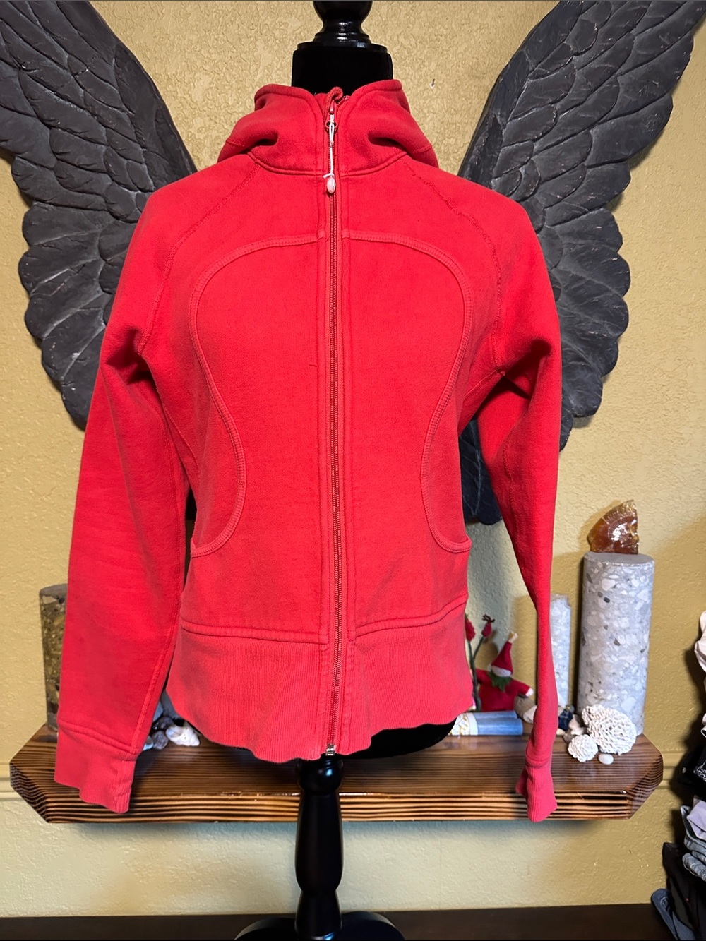 Lululemon Red Scuba Hoody sweater